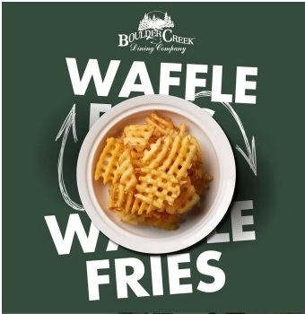 Waffle fries campaign creative