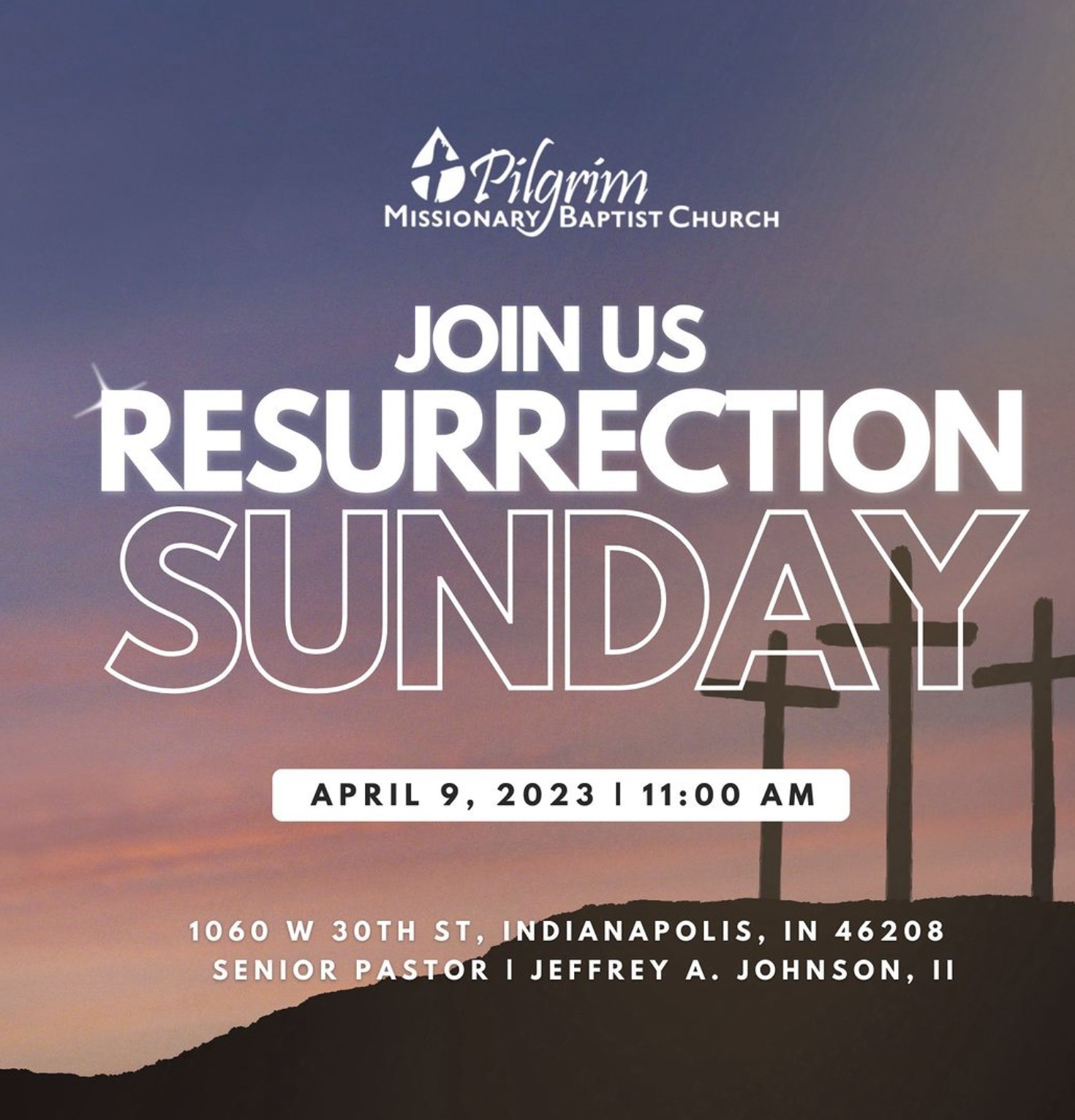 Pilgrim Resurrection Sunday campaign design