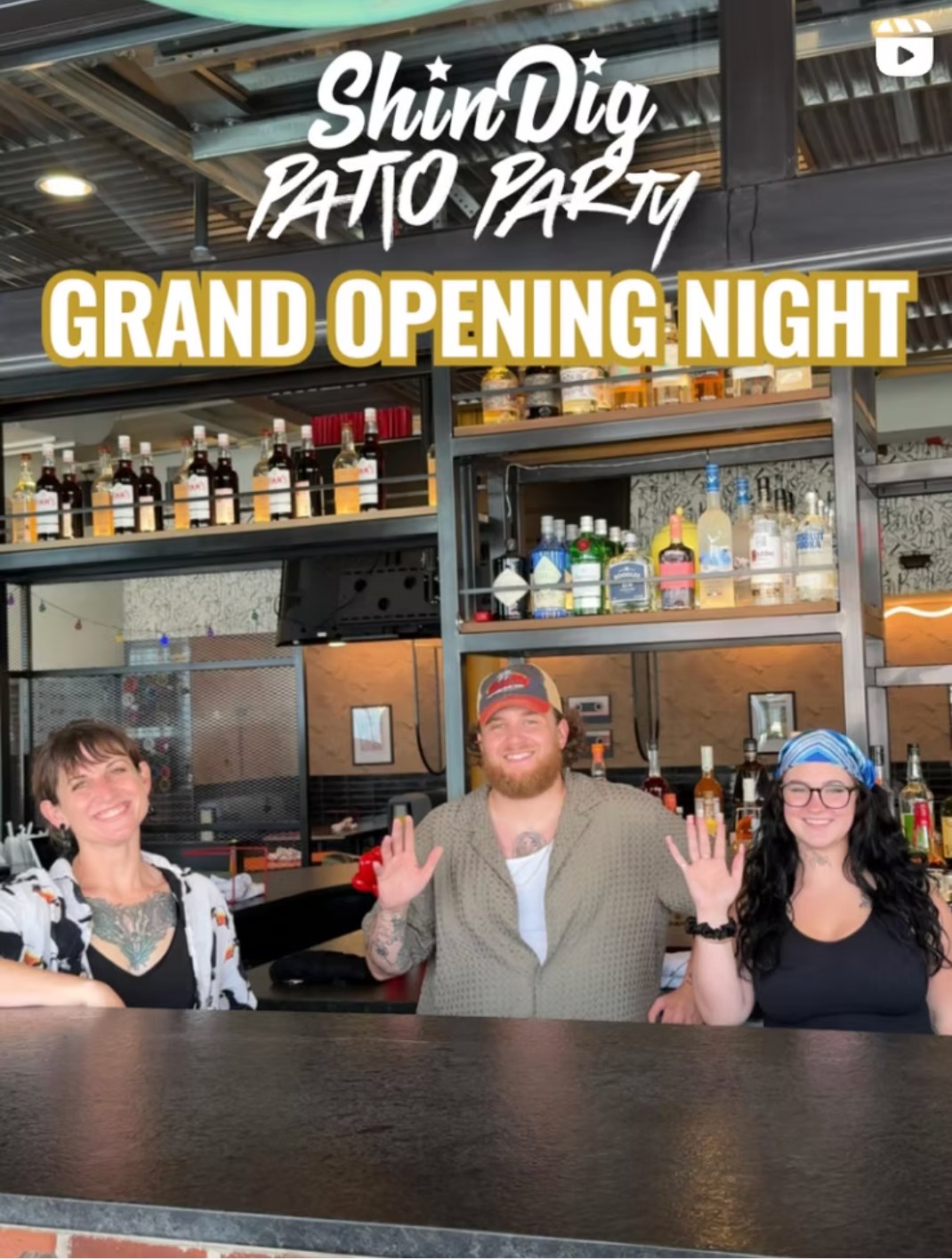 Shin Dig Patio Party Grand Opening Night campaign
