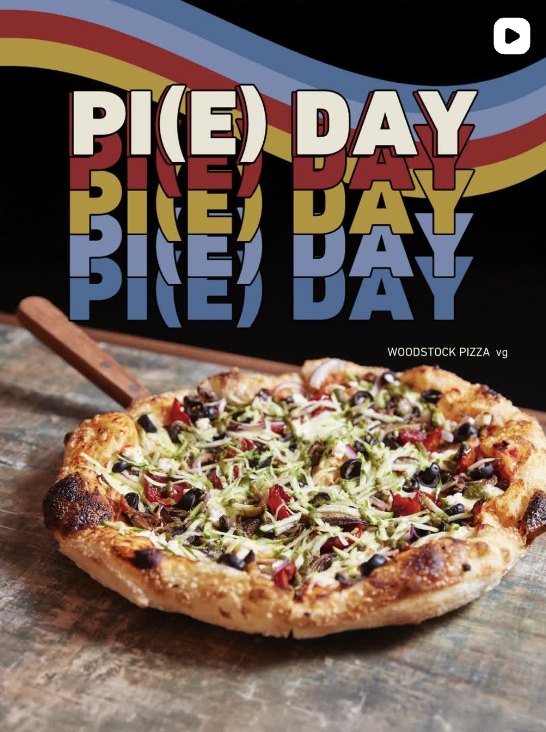 Shin Dig Pi Day promotion